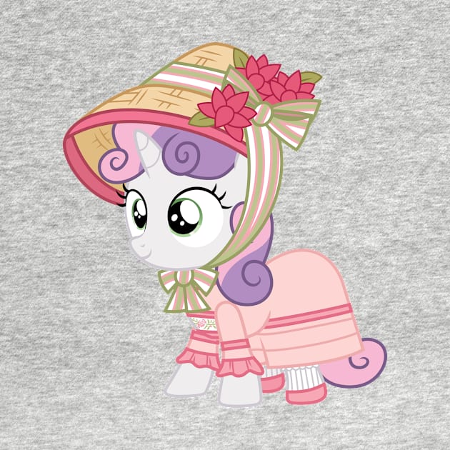 Sweetie Belle as Caroline Abbott by CloudyGlow